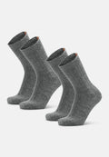ALPACA CREW SOCKS - Dark Grey Melange