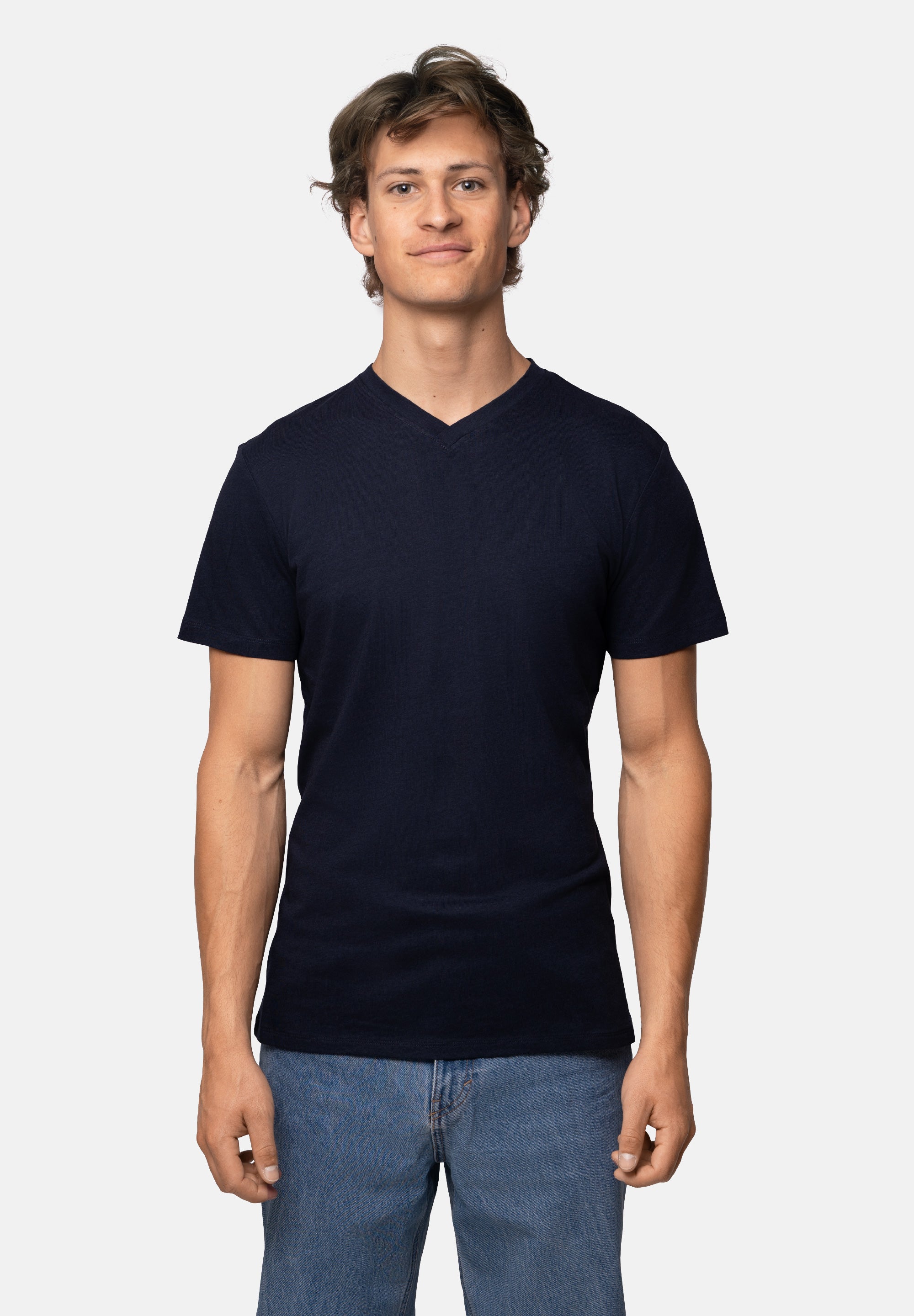 MODAL V-AUSSCHNITT T-SHIRT FÜR HERREN