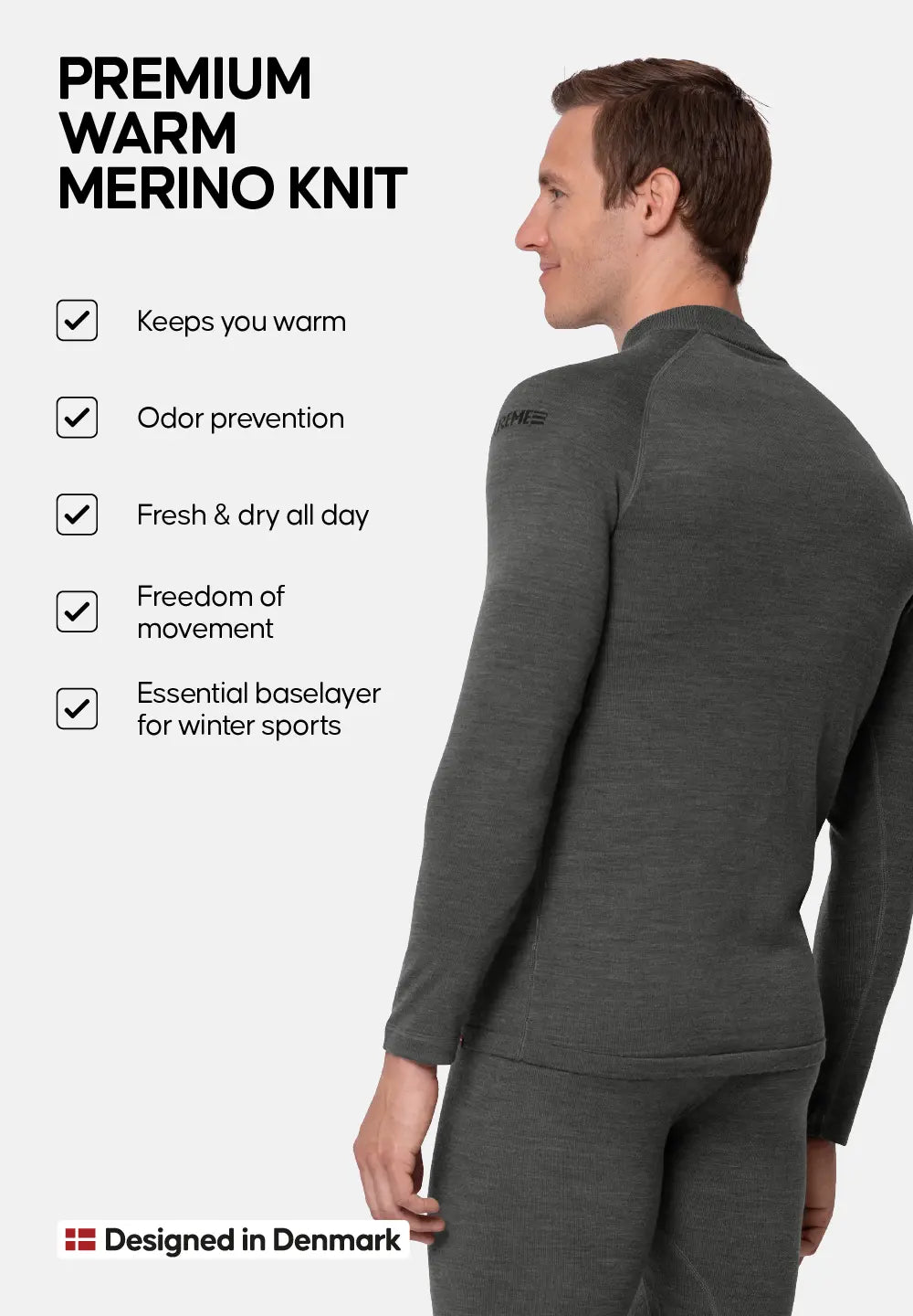 MAGLIETTA A MANICHE LUNGHE EXTREME MERINO DA UOMOMERINO PREMIUM PER UN COMFORT QUOTIDIANO