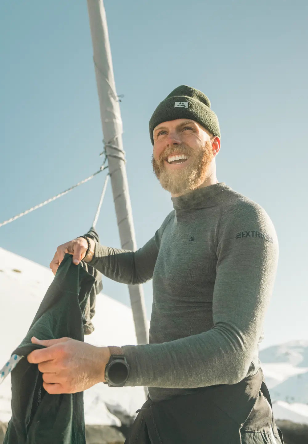 HERENOVERHEMD EXTREME MERINO MET LANGE MOUWEN