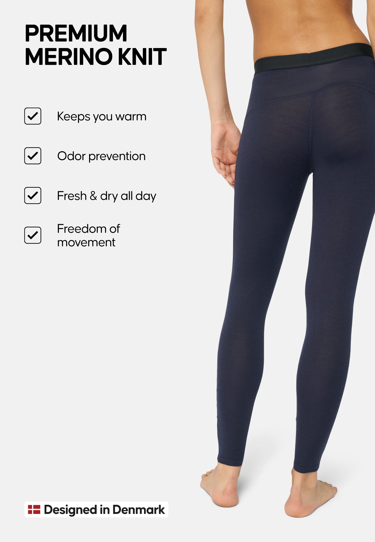 MERINO WOOL BASE LAYER PANTS FOR WOMEN (Outlet)