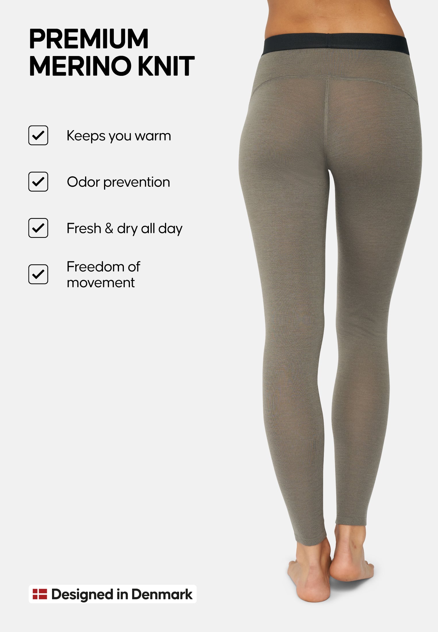 MERINO WOOL BASE LAYER PANTS FOR WOMEN (Outlet)