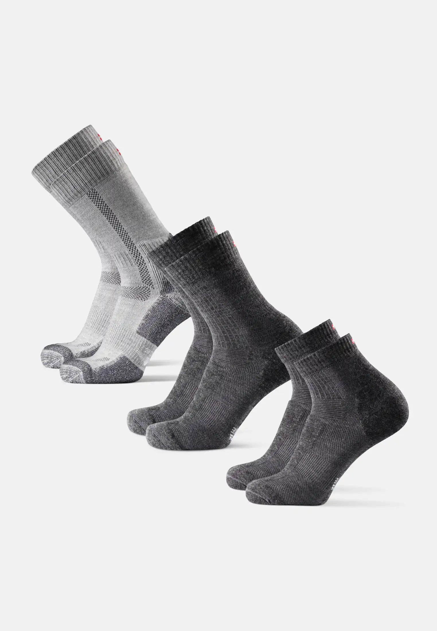 ENSEMBLE CHAUSSETTES DE RANDONNÉE EN LAINE MÉRINOS