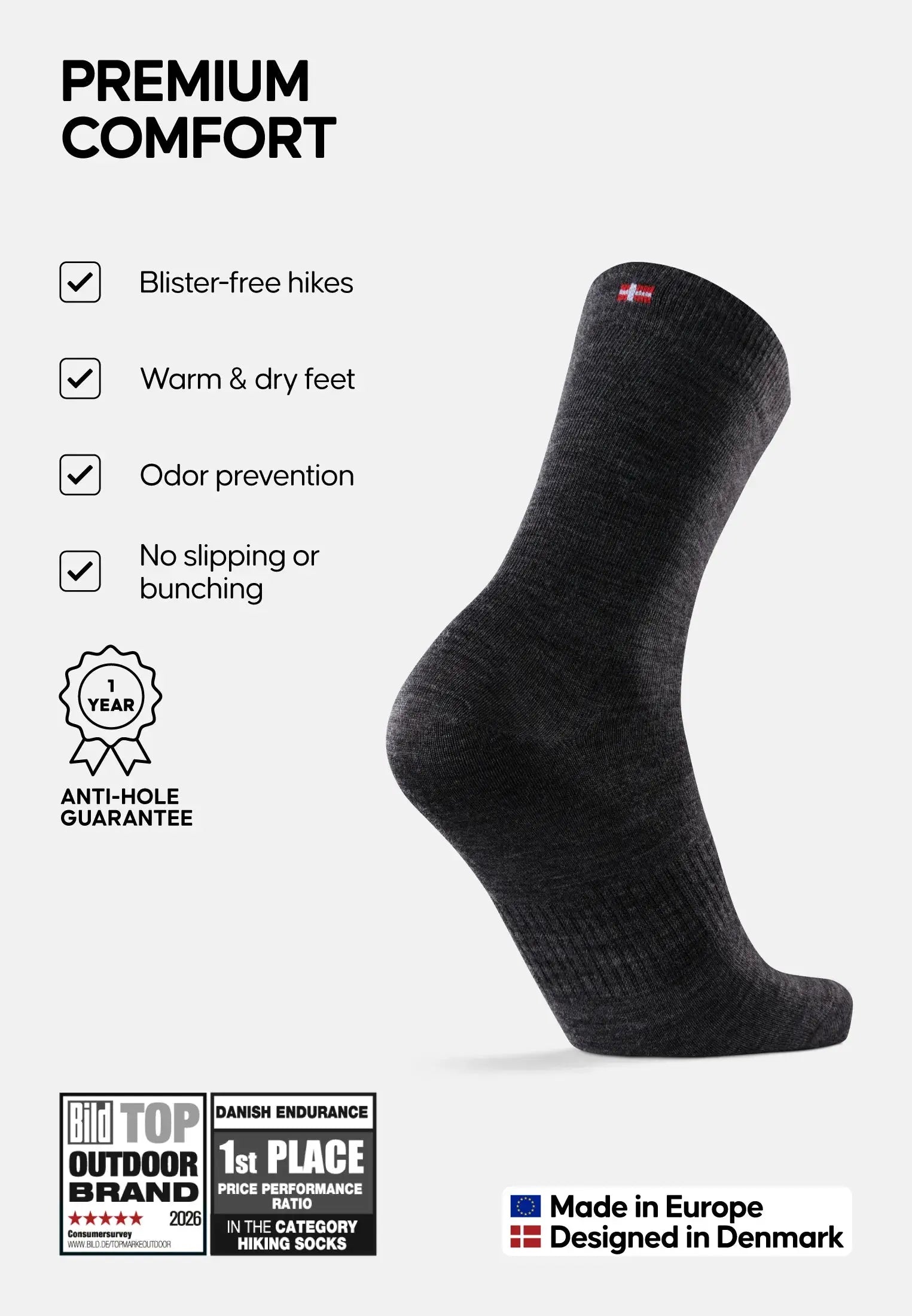 LINER CREW SOCKS DANISH ENDURANCE