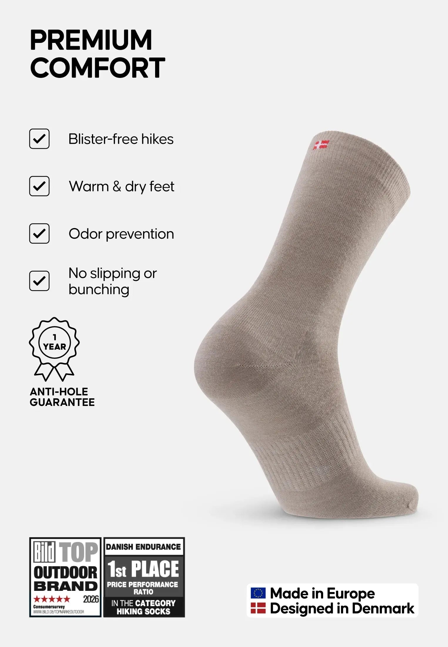 LINER CREW SOCKS DANISH ENDURANCE