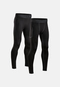 POWER COMPRESSION TIGHTS - Black | Black/Grey