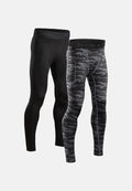 POWER COMPRESSION TIGHTS - Black | Grey Camo