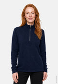 EXTREME MERINO HALF ZIP TRØJE - Mørk Marineblå