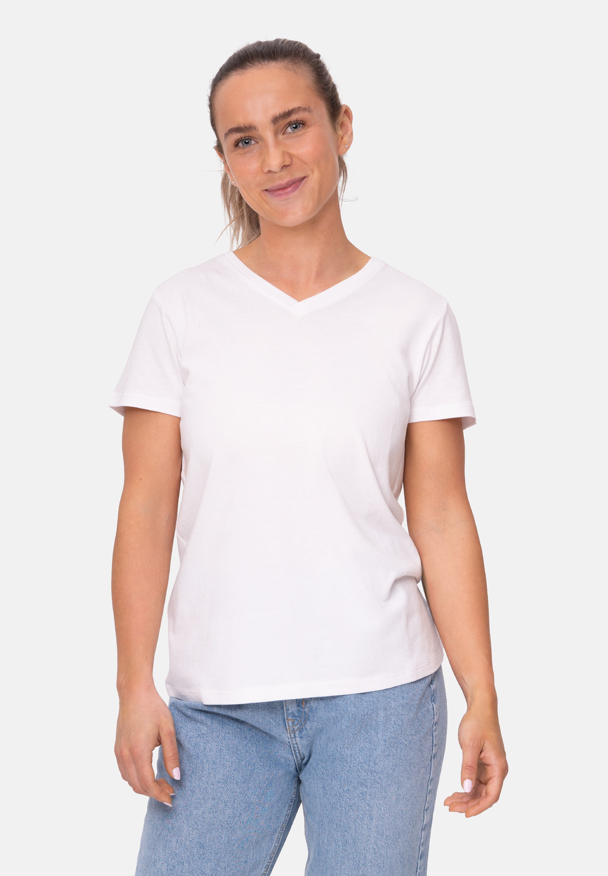MODAL V-AUSSCHNITT T-SHIRT FÜR DAMEN
