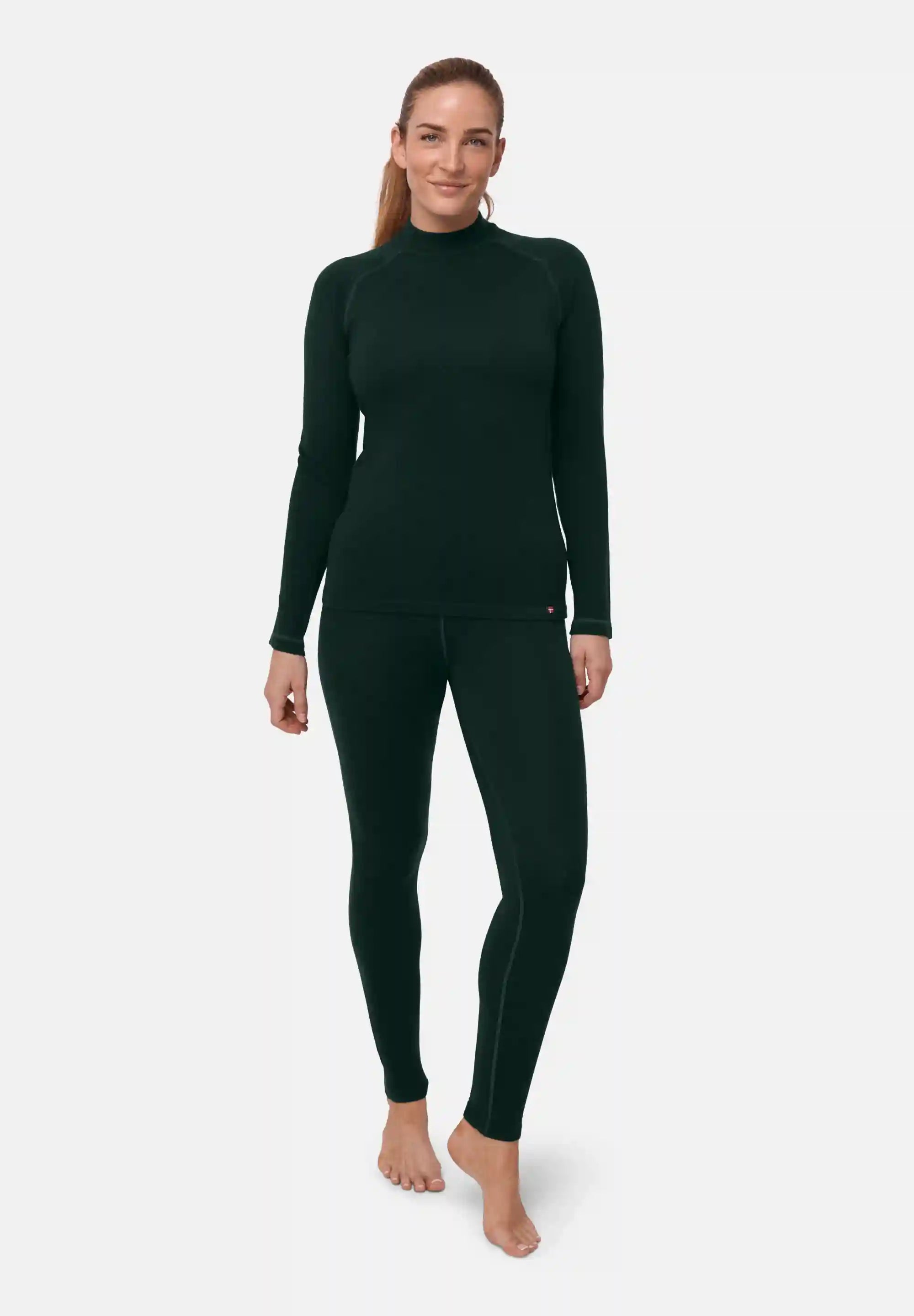 CONJUNTO DE CAPA BASE EXTREMA DE MERINO PARA MUJER