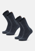 ALPACA CREW SOCKS - Dark Navy Melange