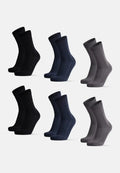 BAMBOO CREW SOCKS - Black | Grey | Navy Blue