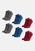 BAMBOO LOW-CUT SOCKS (Outlet) - Grey | Oxford Blue | Wine Red