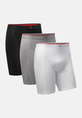 BAMBOO EXTRA LONG TRUNKS - Black | Grey | White