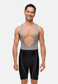 CLASSIC CYCLING BIB SHORTS FOR MEN (Outlet) - Black/Grey