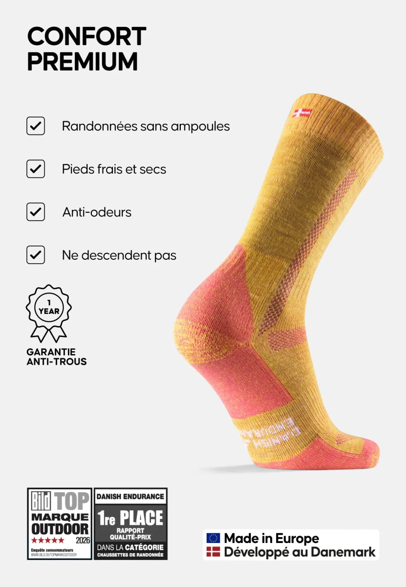CLASSIC HIKING CREW SOCKS - DANISH ENDURANCE
