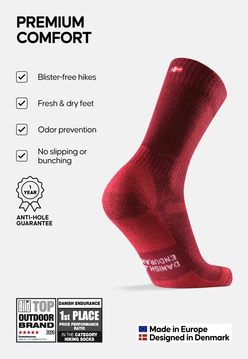 CLASSIC HIKING CREW SOCKS - DANISH ENDURANCE
