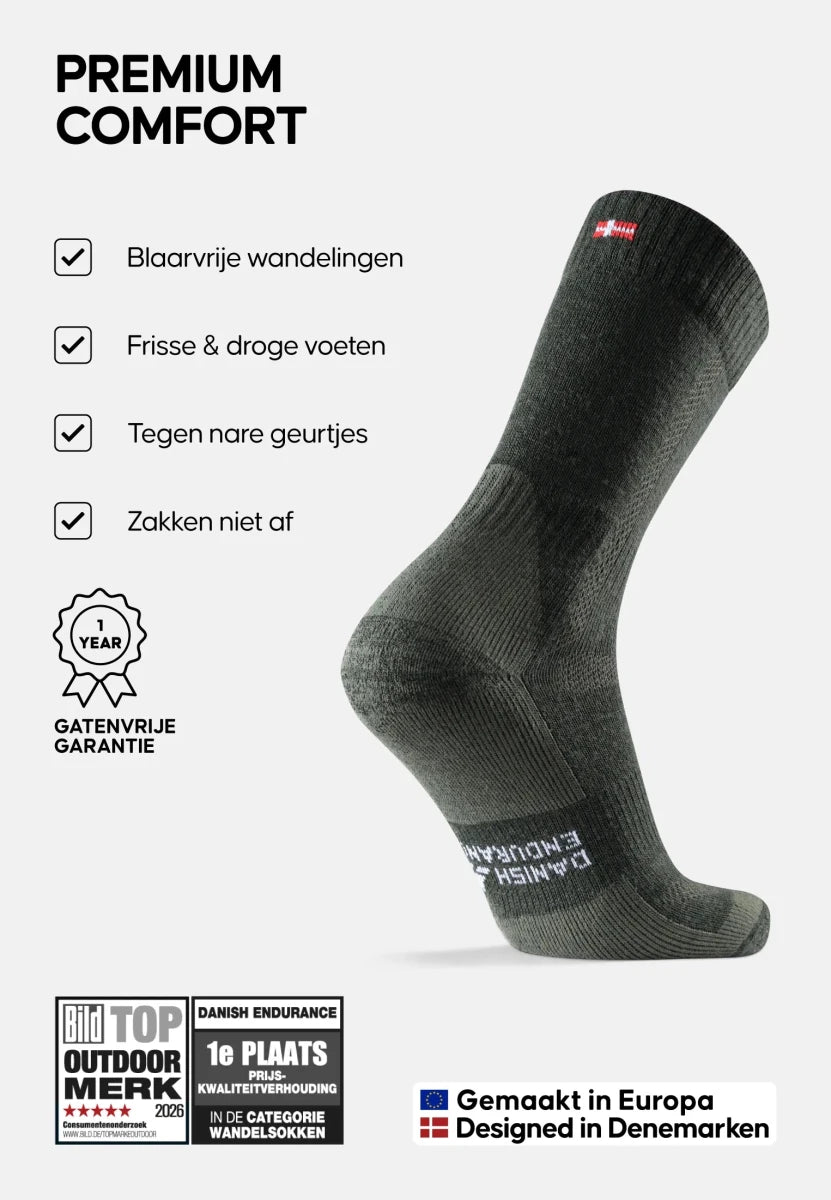 CLASSIC HIKING CREW SOCKS - DANISH ENDURANCE