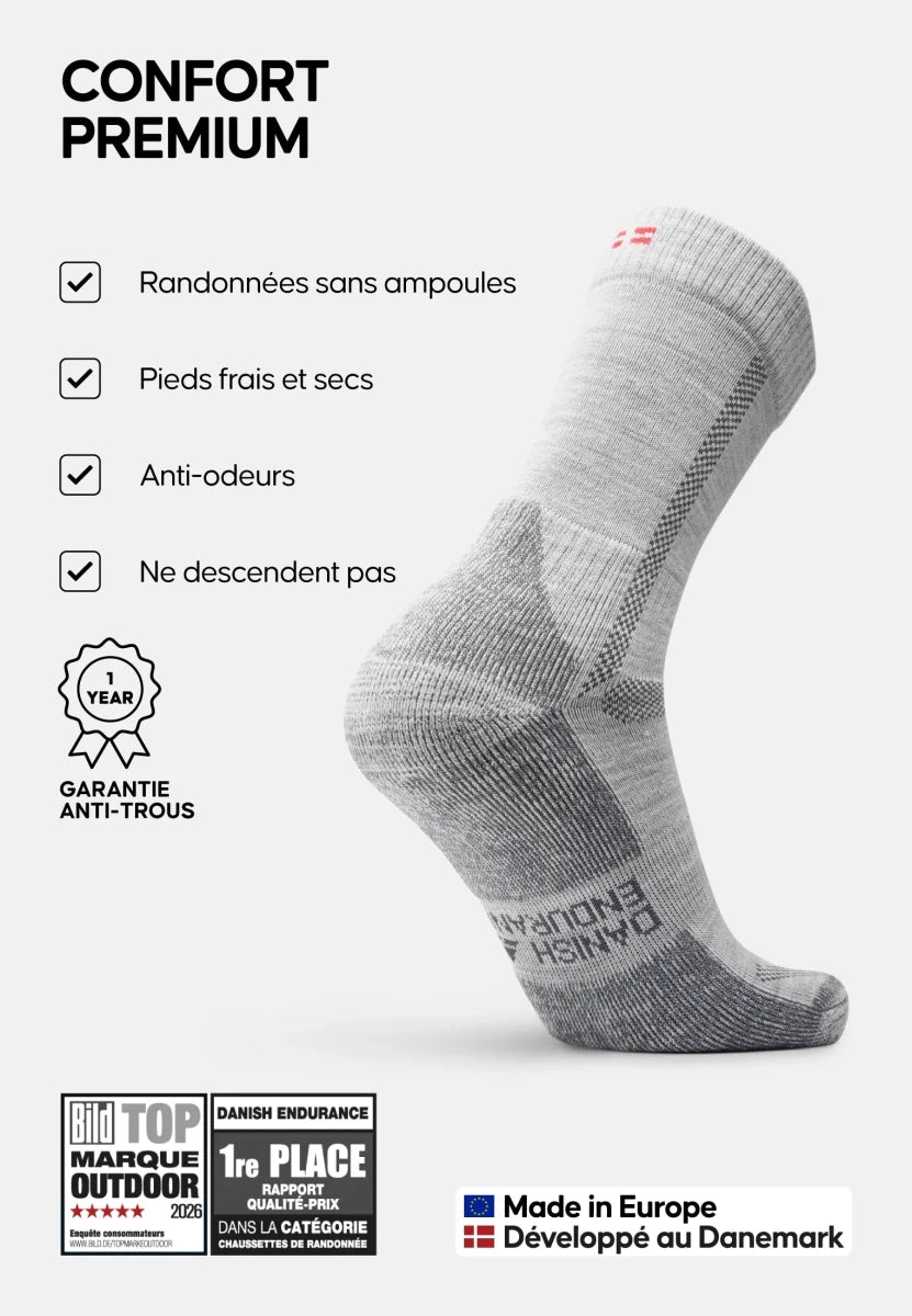CLASSIC HIKING CREW SOCKS - DANISH ENDURANCE