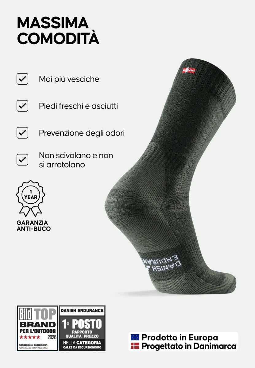 CLASSIC HIKING CREW SOCKS - DANISH ENDURANCE