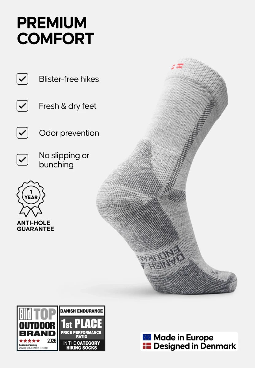 CLASSIC HIKING CREW SOCKS - DANISH ENDURANCE