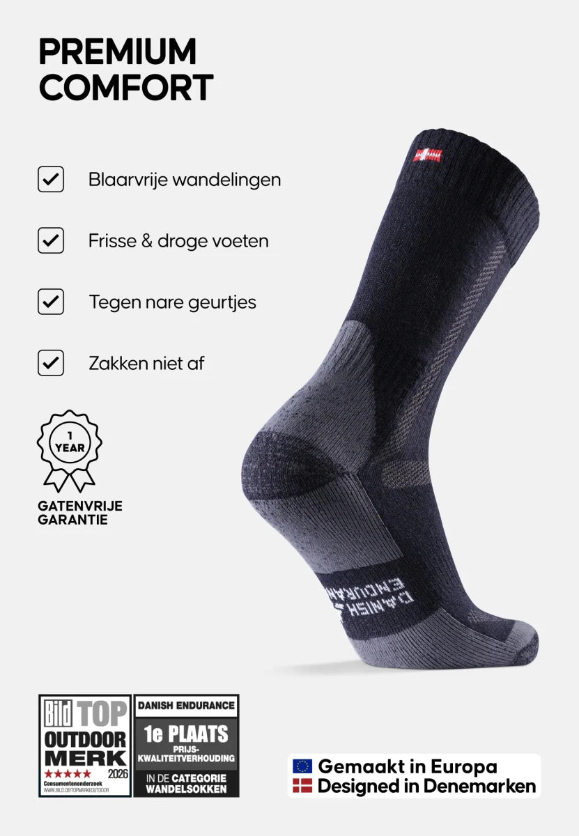 CLASSIC HIKING CREW SOCKS - DANISH ENDURANCE