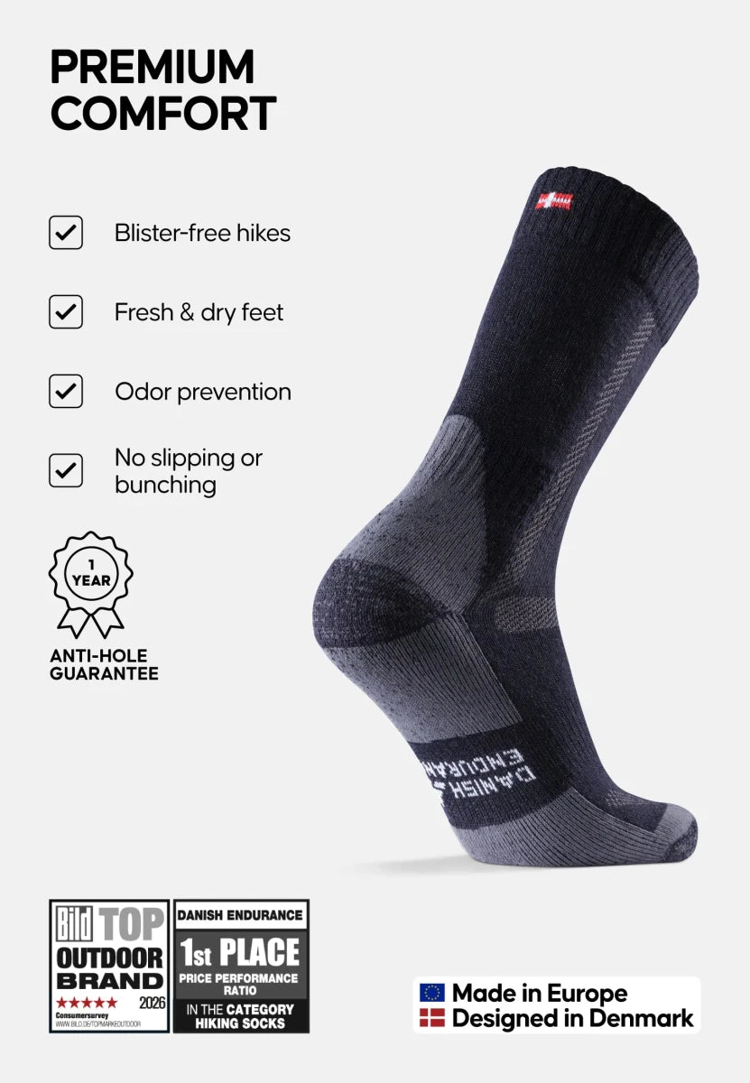 CLASSIC HIKING CREW SOCKS (Outlet) - DANISH ENDURANCE