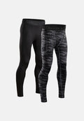 POWER COMPRESSION TIGHTS - Black | Grey Camo