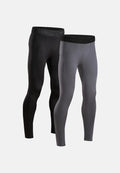 POWER COMPRESSION TIGHTS - Black | Grey