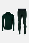 SOUS-VÊTEMENT DEMI-ZIP MÉRINOS CORE - Dark Green