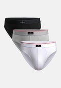 ORGANIC COTTON BRIEFS - Black | Grey | White