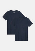 EASE V NECK T-SHIRT (Outlet) - Mørk Marineblå