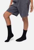KIDS BAMBOO CREW SOCKS - Black