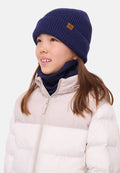 KIDS NORDIC MERINO FLEECE BEANIE - Blue