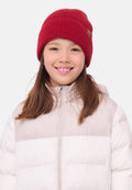 KIDS NORDIC MERINO FLEECE BEANIE - Red