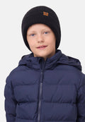 KIDS NORDIC MERINO FLEECE BEANIE - Black