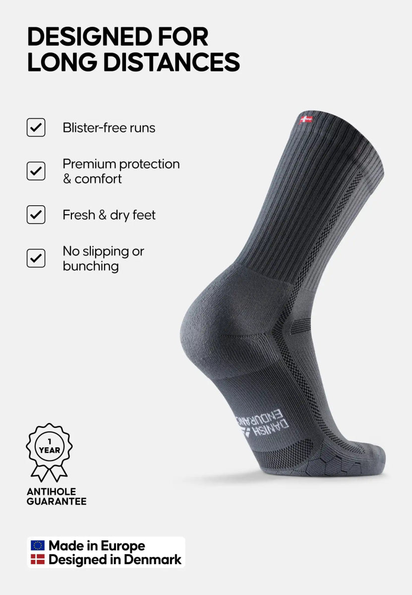 LONG - DISTANCE CREW RUNNING SOCKS - DANISH ENDURANCE
