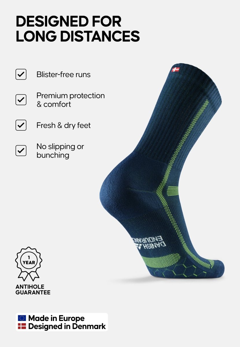 LONG - DISTANCE CREW RUNNING SOCKS - DANISH ENDURANCE