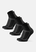 LONG DISTANCE RUNNING QUARTER SOCKS - Black/Grey