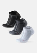 LONG DISTANCE RUNNING LOW-CUT SOCKS - Black/Grey | Grey | White