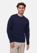 HERITAGE MERINO CASHMERE SWEATER - Navy