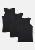 ORGANIC COTTON TANK TOP - Black