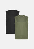 SUSTAIN SPORTS TANK TOP - Black | Olive