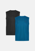 SUSTAIN SPORTS TANK TOP - Black | Bright Blue