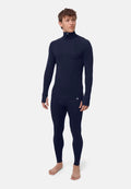 CORE MERINO HALF ZIP BASELAYER SET - Dark Navy