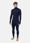 CORE MERINO HALF ZIP BASELAYER SET - Dark Navy