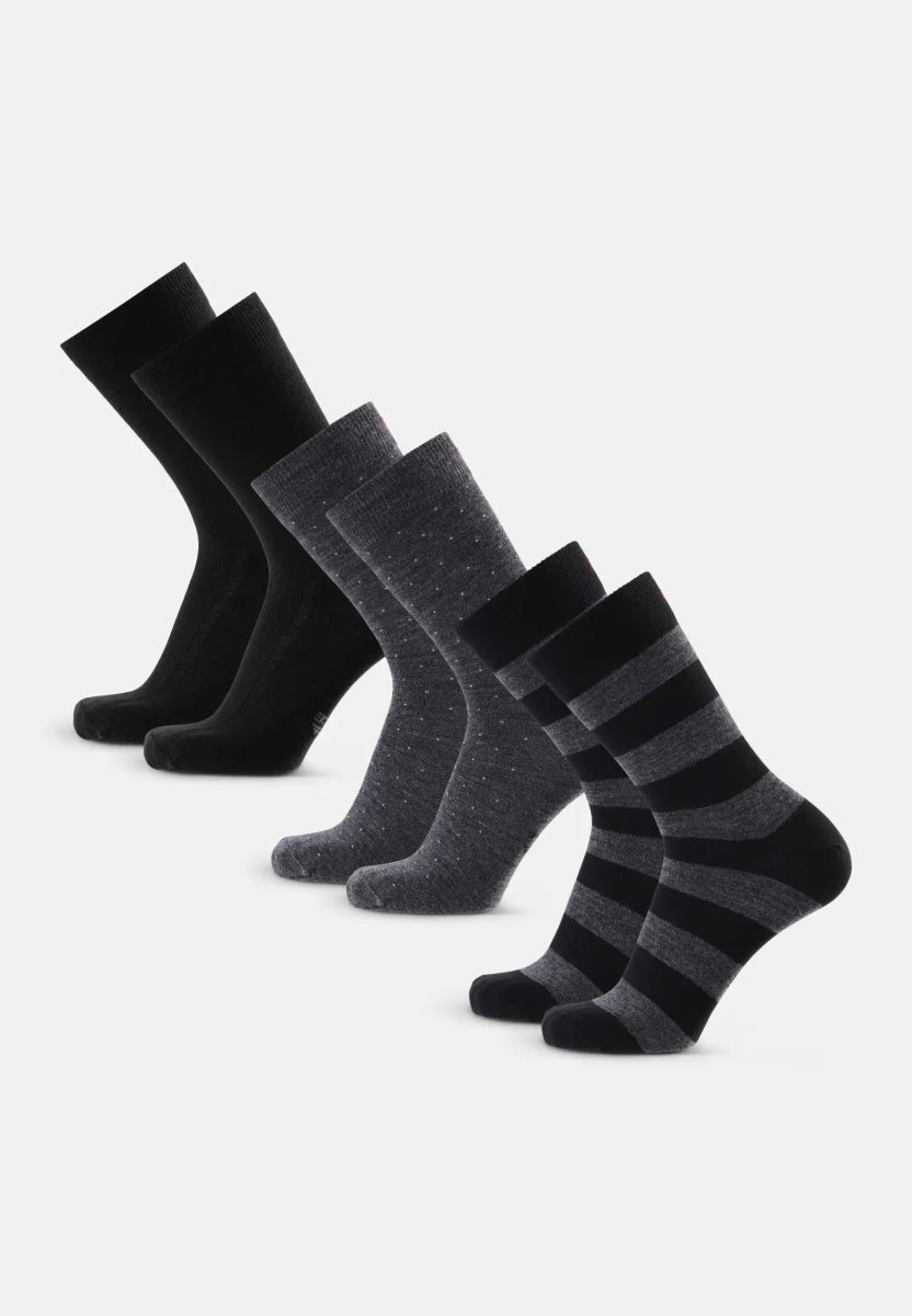 MERINO DRESS SOCKS WITH BUTTON - DANISH ENDURANCE