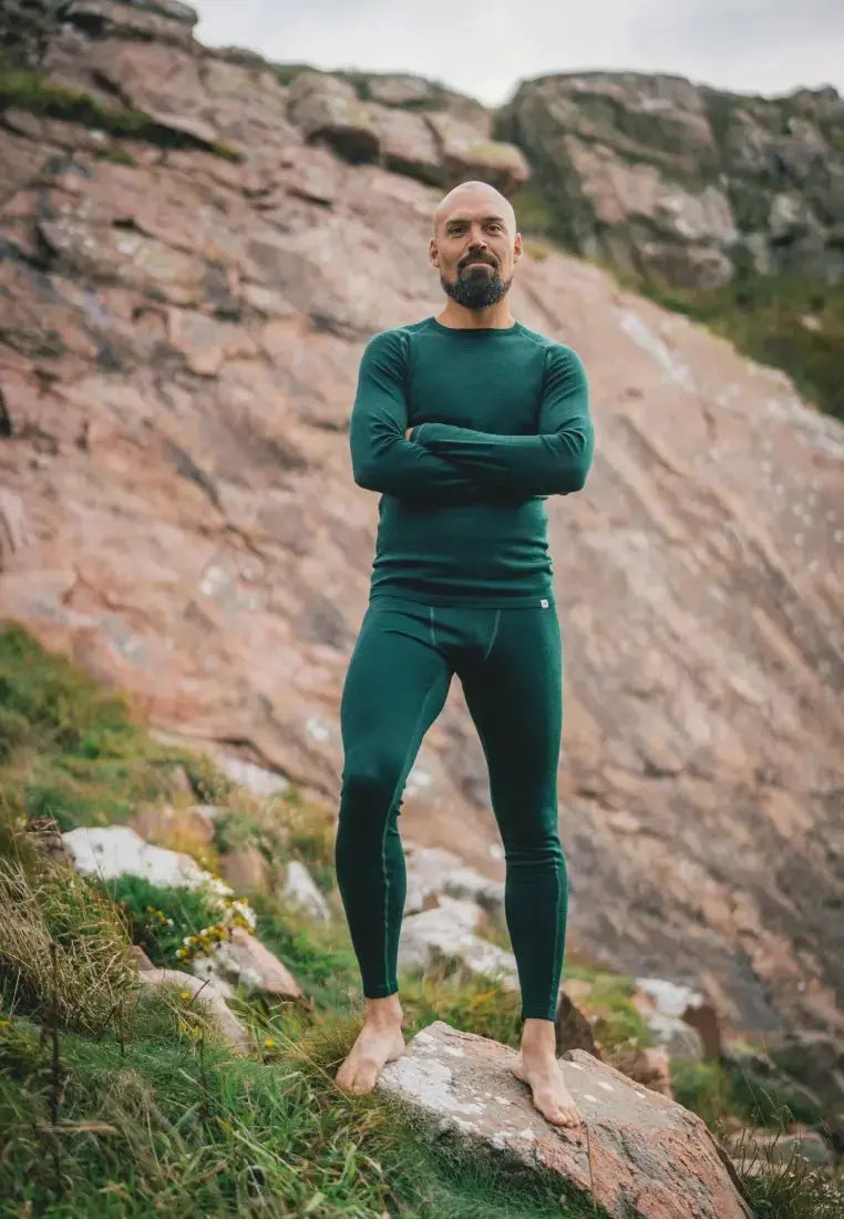 MERINO WOOL BASE LAYER PANTS FOR MEN - DANISH ENDURANCE