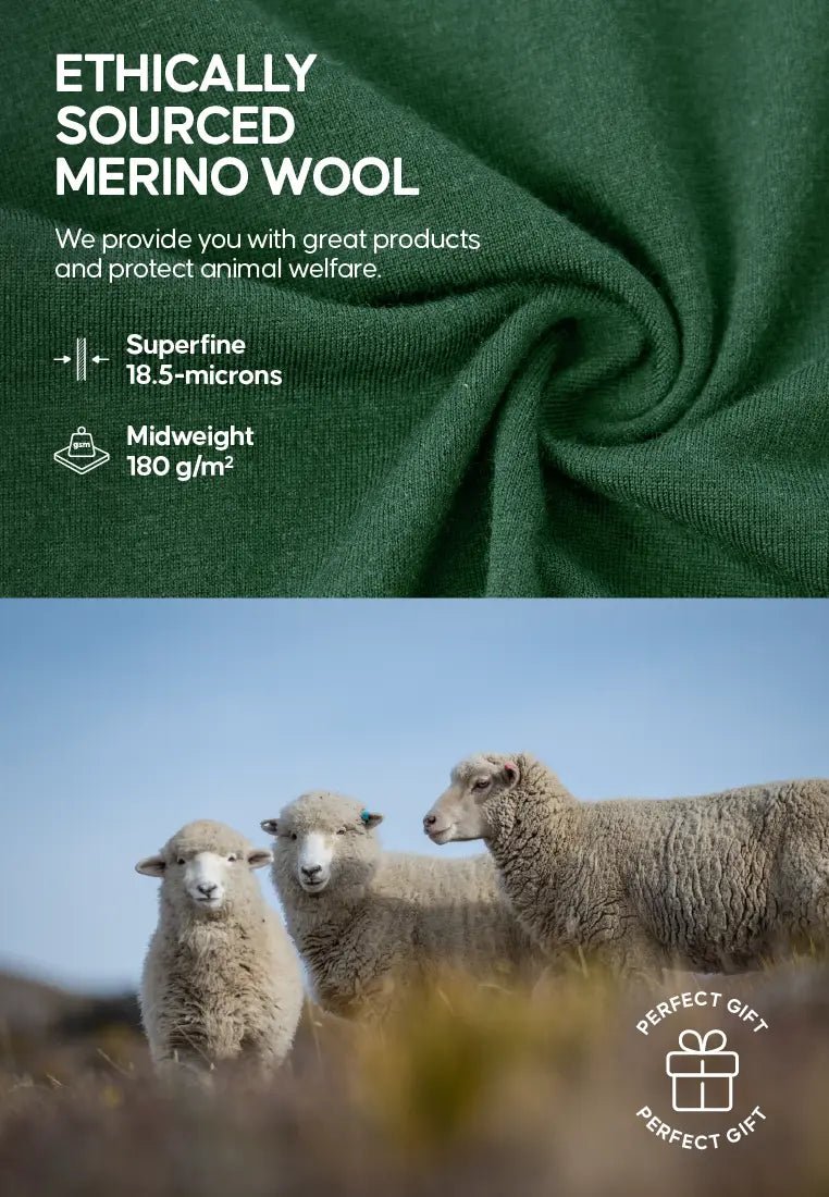 MERINO WOOL BASE LAYER T - SHIRT FOR MEN - DANISH ENDURANCE