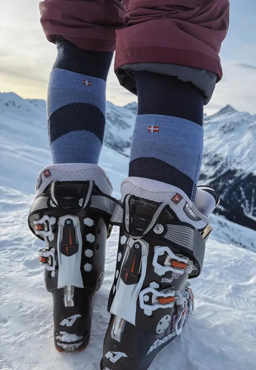 MERINO WOOL COMPRESSION SKI SOCKS - DANISH ENDURANCE